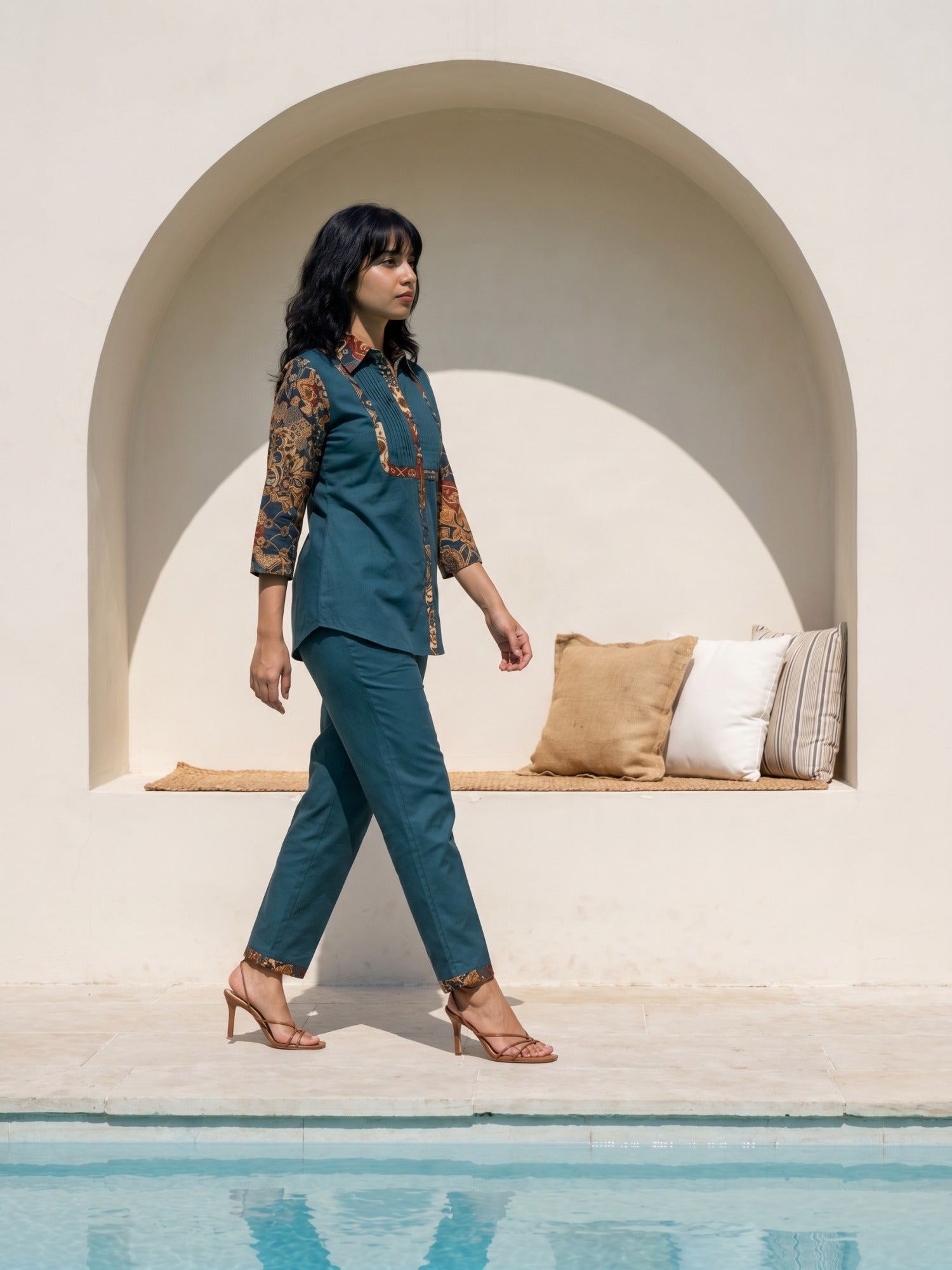 Philauri Cotton Printed Shirt with Trousers