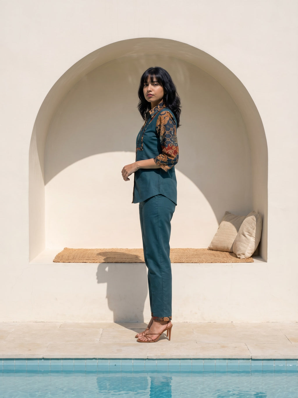 Philauri Cotton Printed Shirt with Trousers