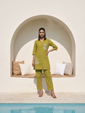 Philauri Cotton Embroidered Tunic with Trousers