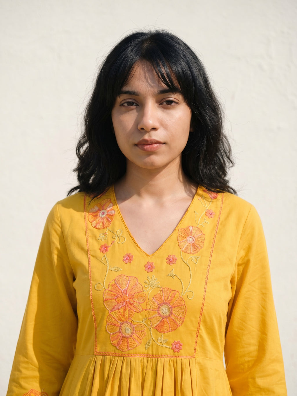 Philauri Cotton Embroidered Tunic with Trousers
