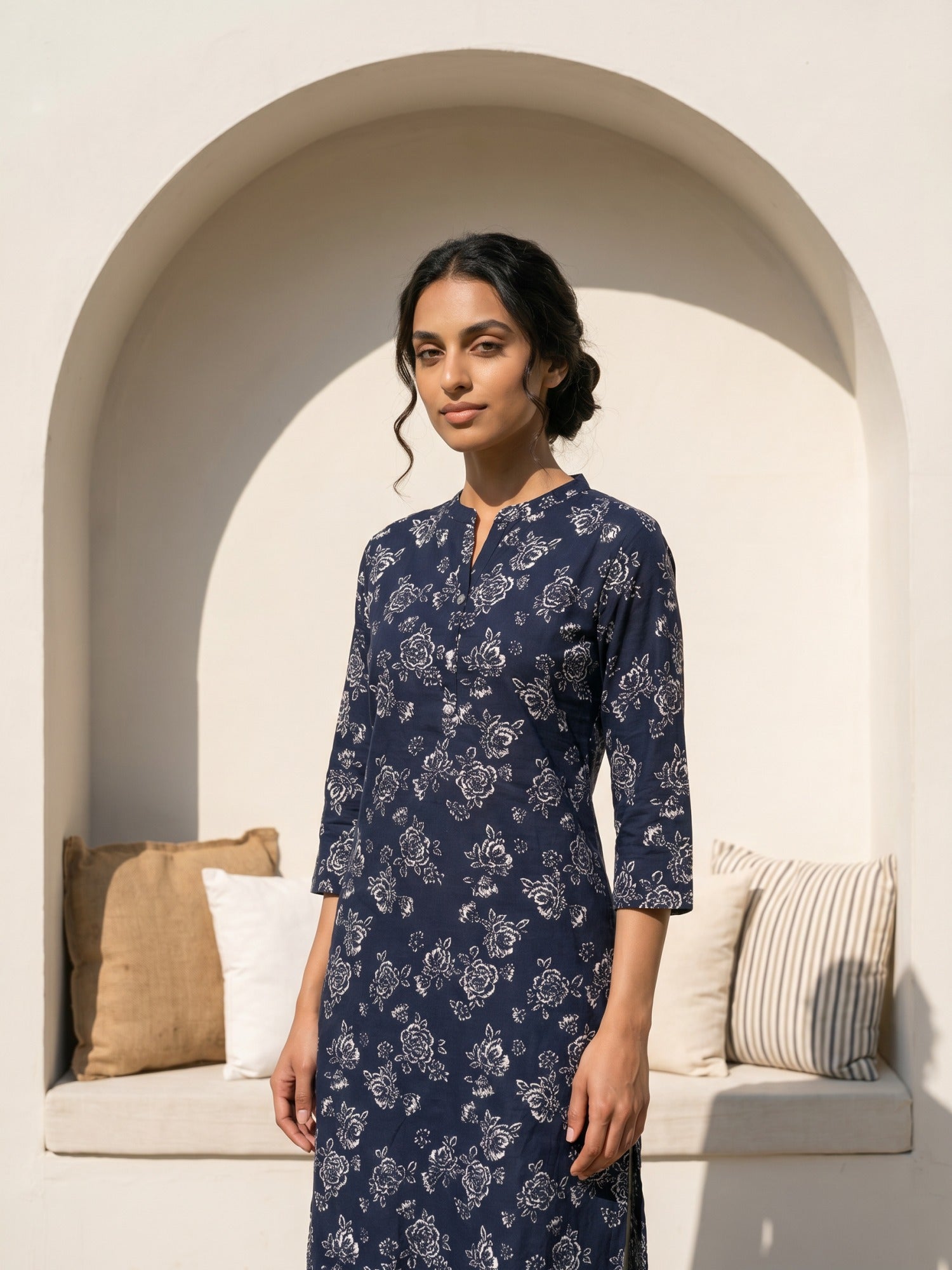 Philauri Women Floral Printed Indie Florals Kurta