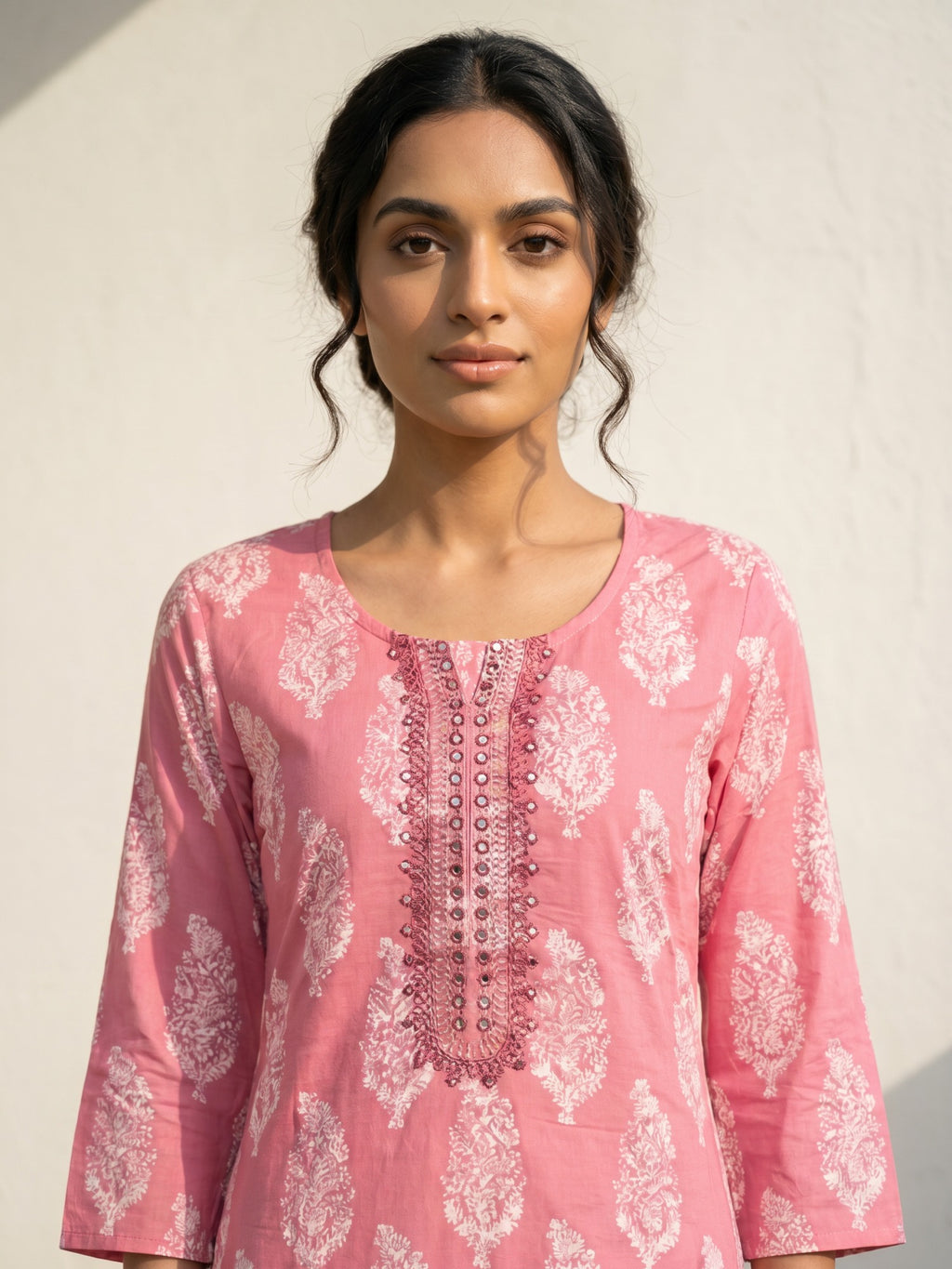 Philauri Women Ethnic Motifs Printed Thread Work Indie Prints Kurta