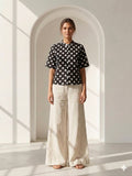 Philauri Polka Dot Print Cotton Top