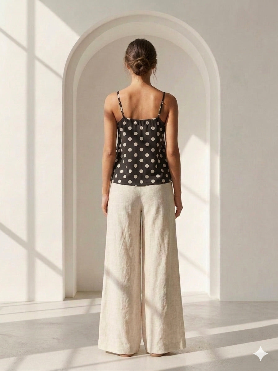 Philauri Polka Dot Print Cotton Top