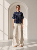 Philauri Polka Dot Print Cotton Top