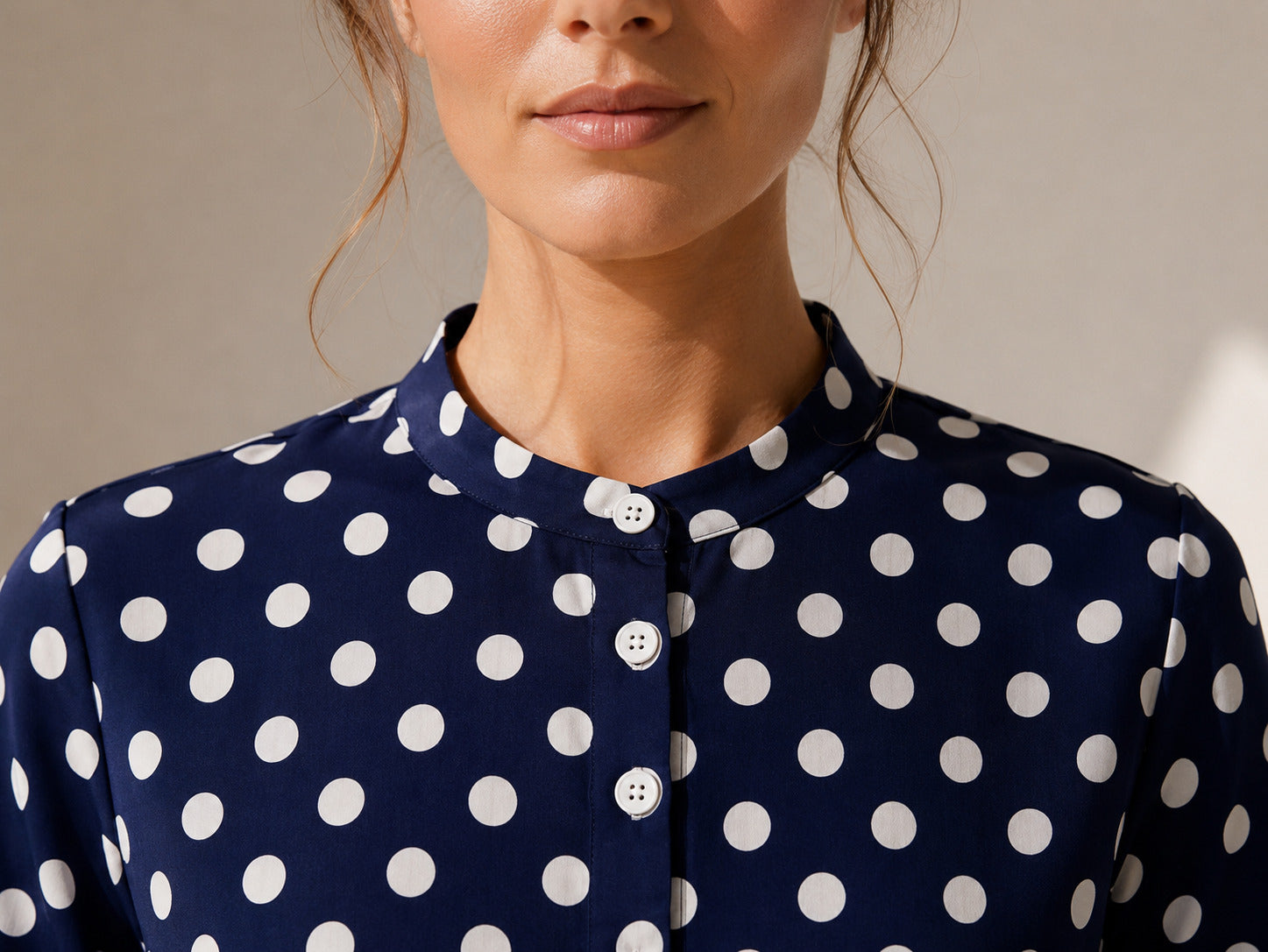 Philauri Polka Dot Print Cotton Top