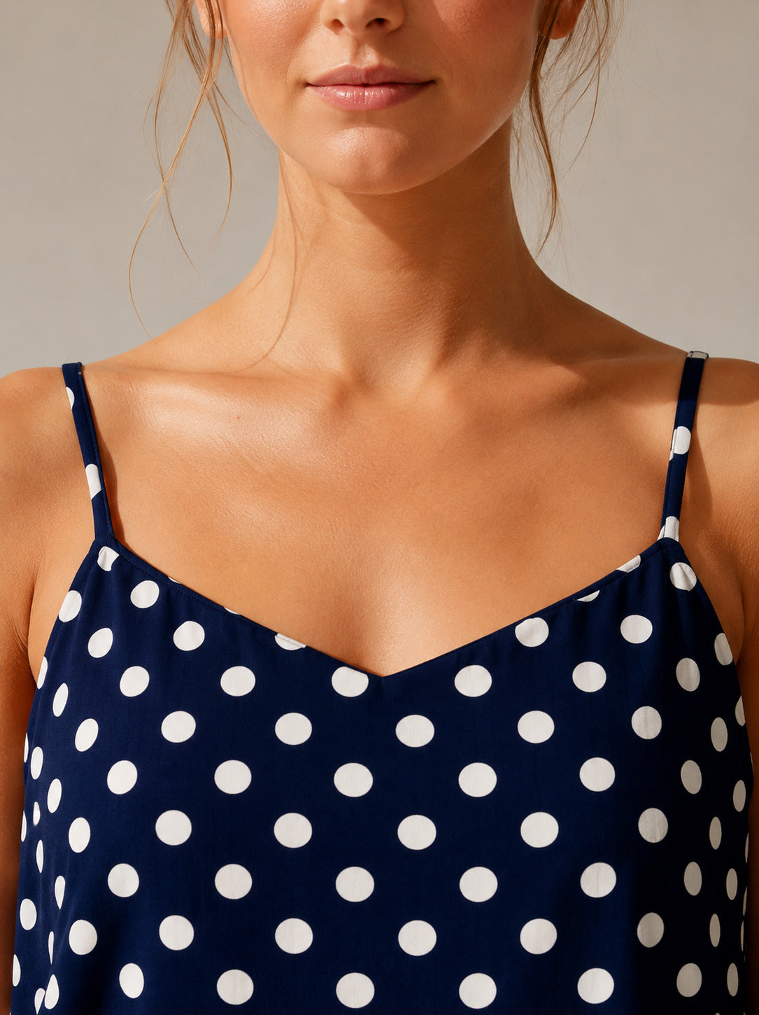 Philauri Polka Dot Print Cotton Top