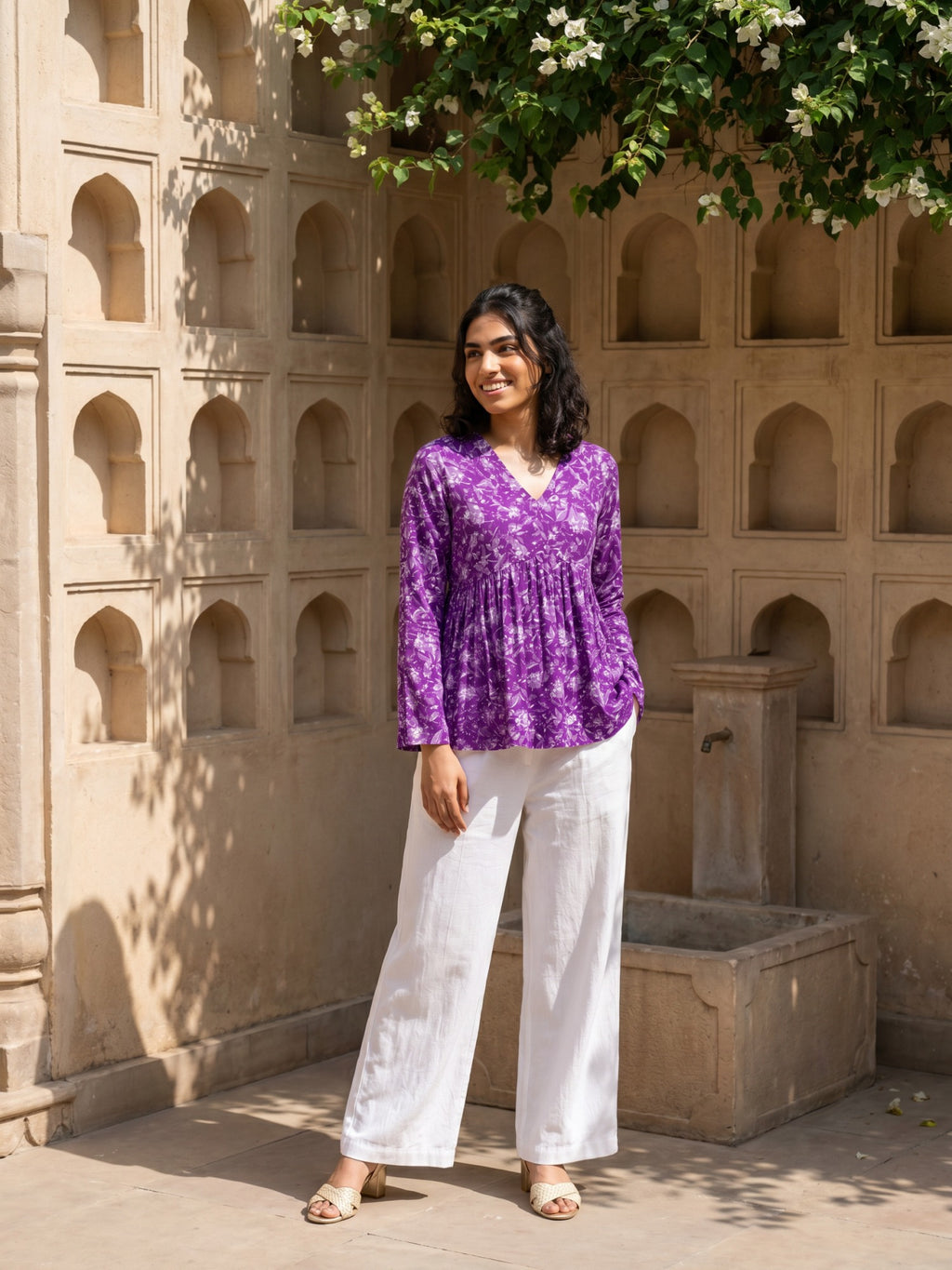 Philauri Floral Print Top