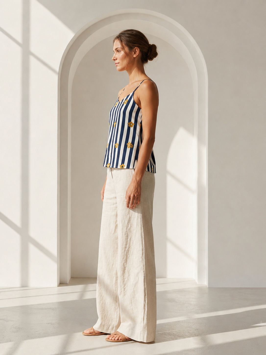 Philauri Striped Cotton Top
