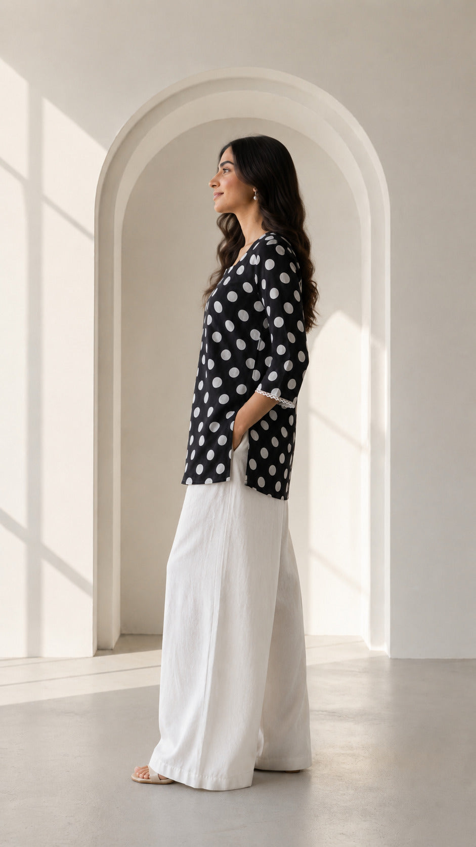 Philauri Square Neck Printed Ethnic Tunic