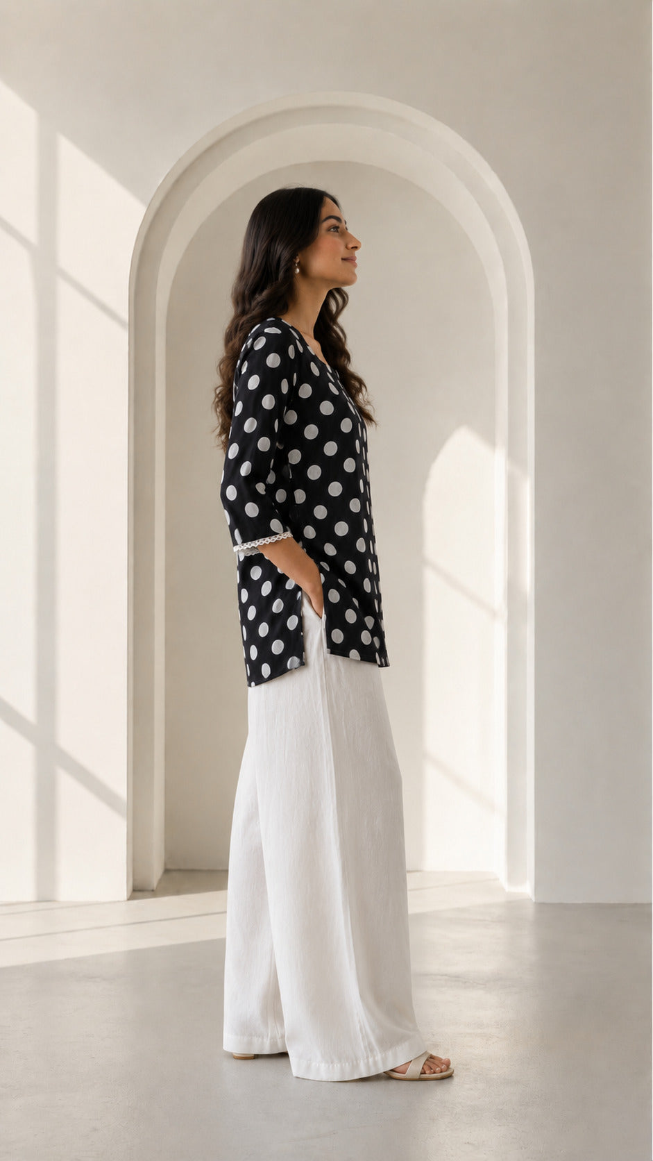 Philauri Square Neck Printed Ethnic Tunic
