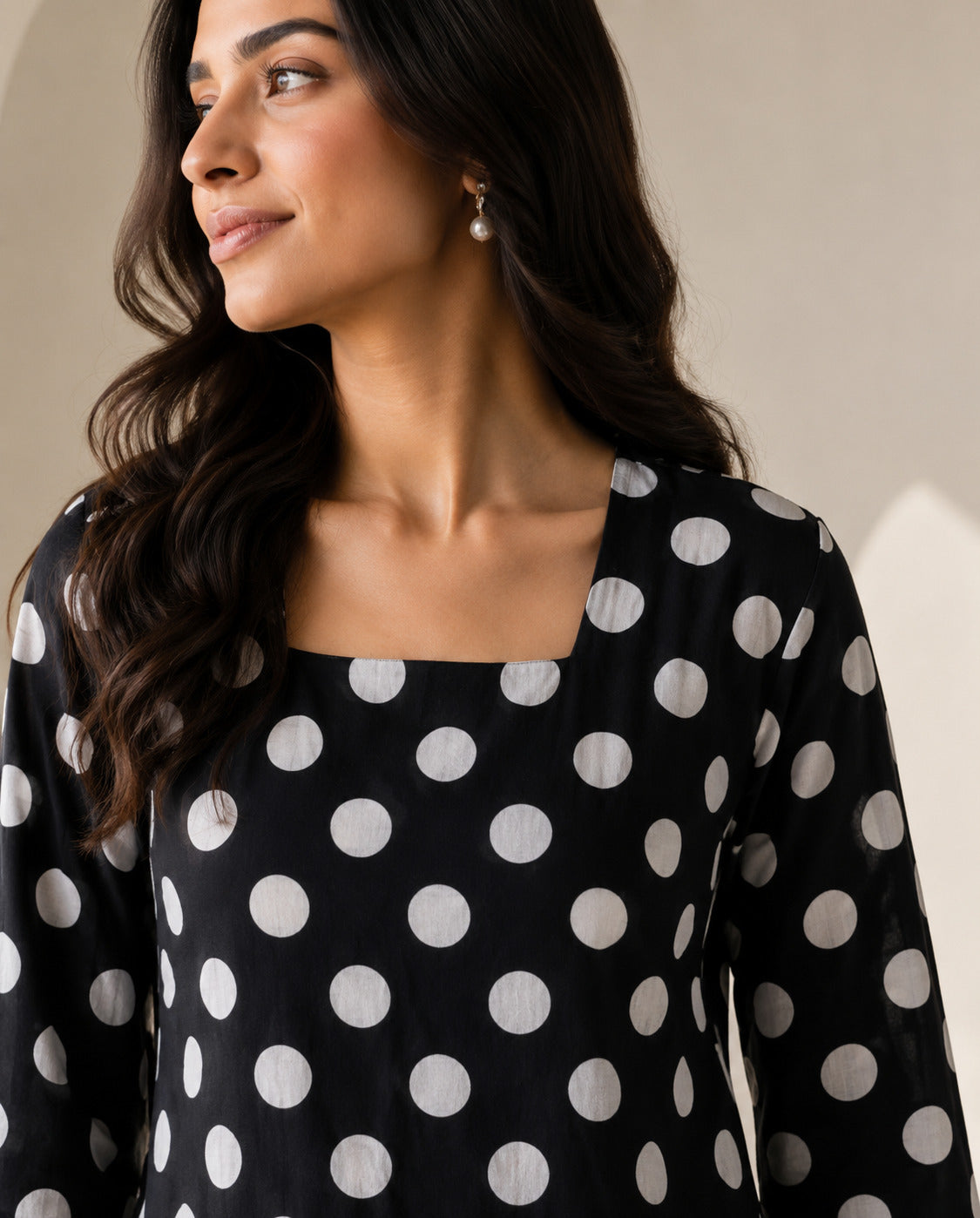 Philauri Square Neck Printed Ethnic Tunic