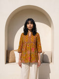 Philauri Floral Printed Pure Cotton Empire Kurti