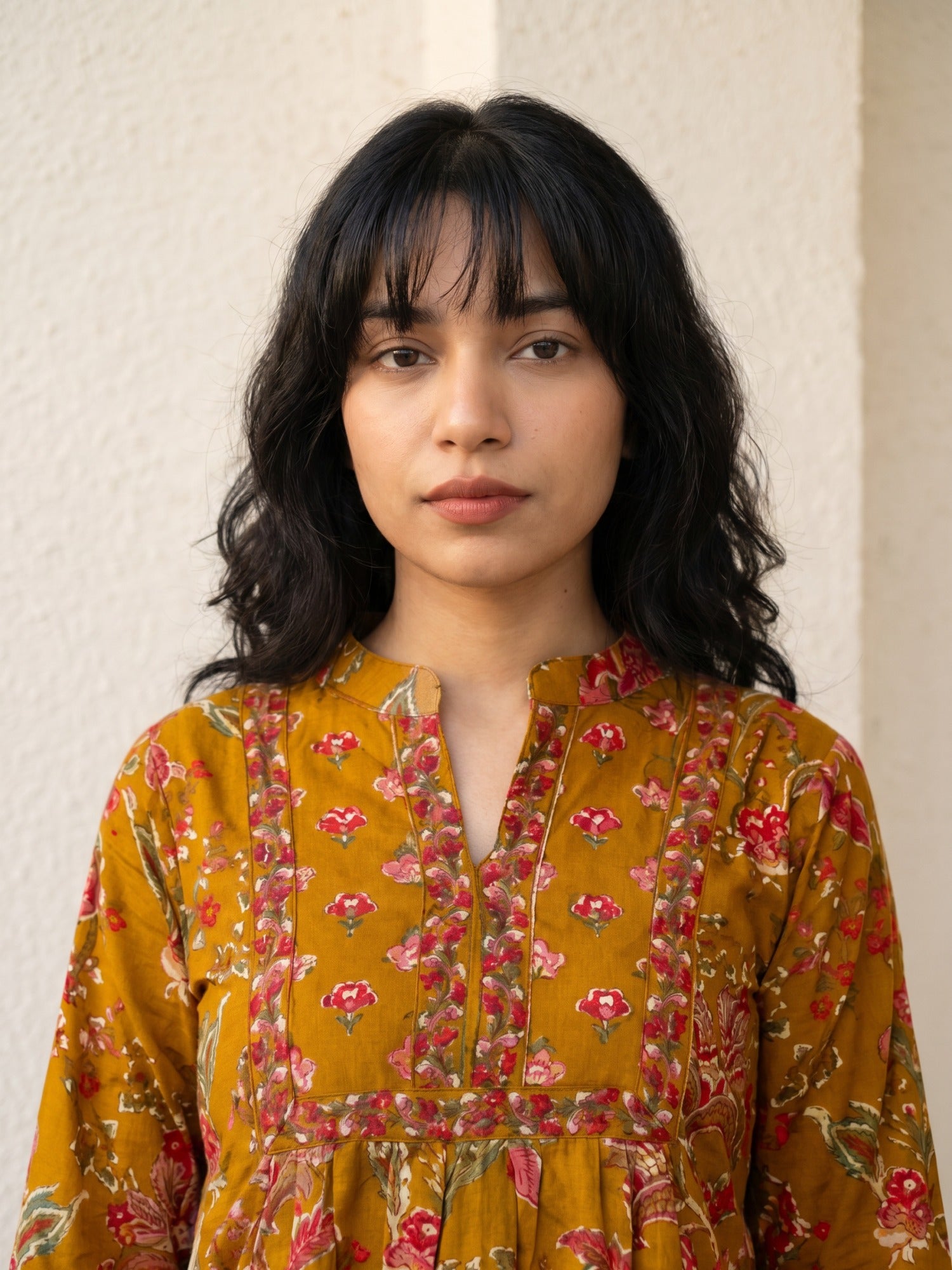 Philauri Floral Printed Pure Cotton Empire Kurti