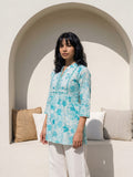 Philauri Floral Printed Pure Cotton Empire Kurti